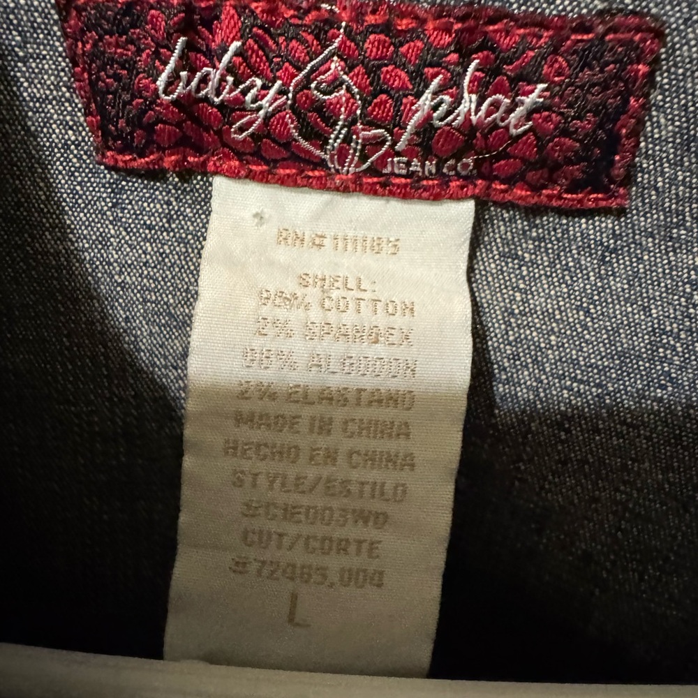 Y2K Baby PHAT denim jacket sz L - Picture 10 of 10